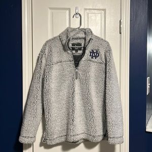 Notre Dame half zip sweatshirt